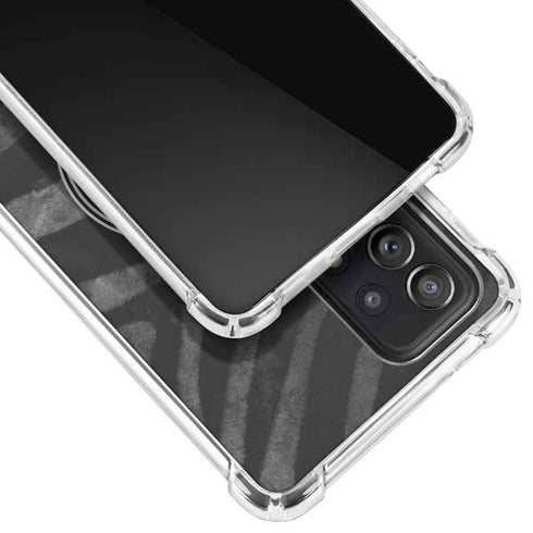 NBA Milwaukee Bucks Animal Print Black Galaxy A52 5G Clear Case